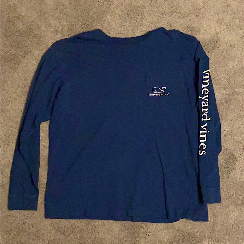 Vineyard Vines Navy Blue Long Sleeve Tee
